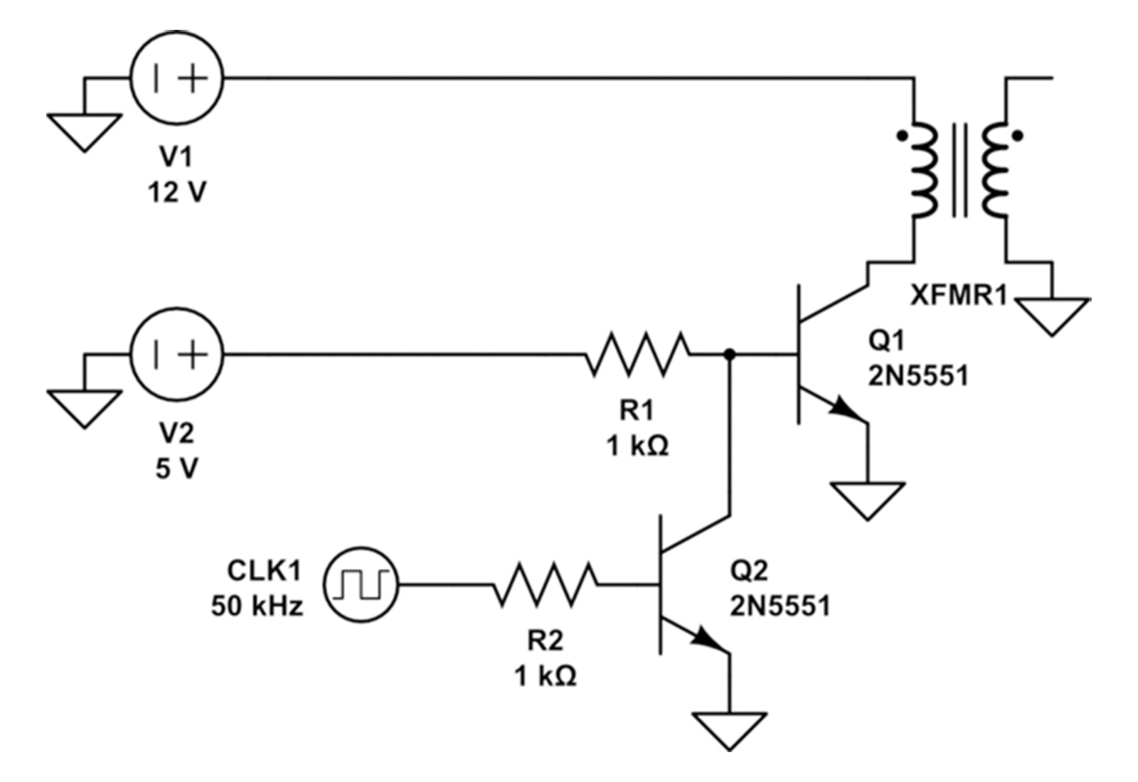 Push-pull transistor drive circuit